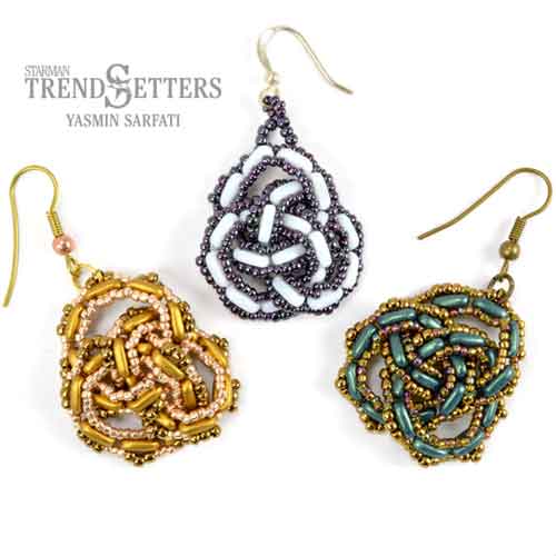 celtic knot beaded earrings