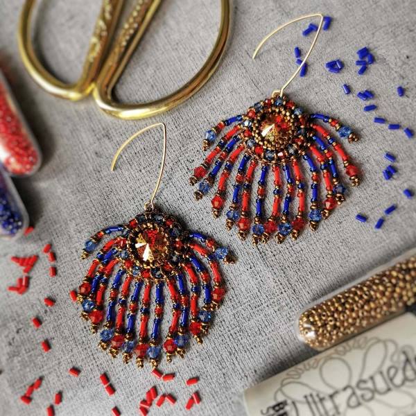 Firework Earrings Tutorial